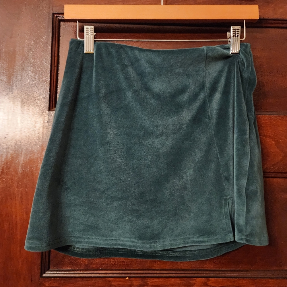 Velvet Mini Skirt